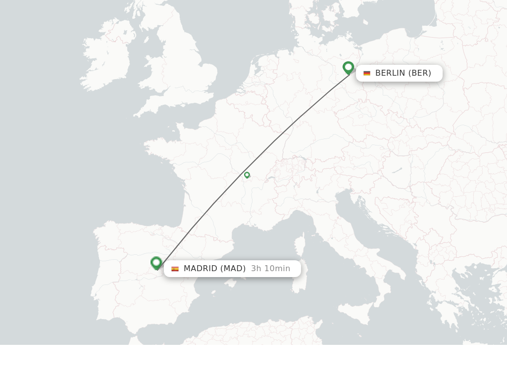 Picture of: Direct (non-stop) flights from Berlin to Madrid – schedules