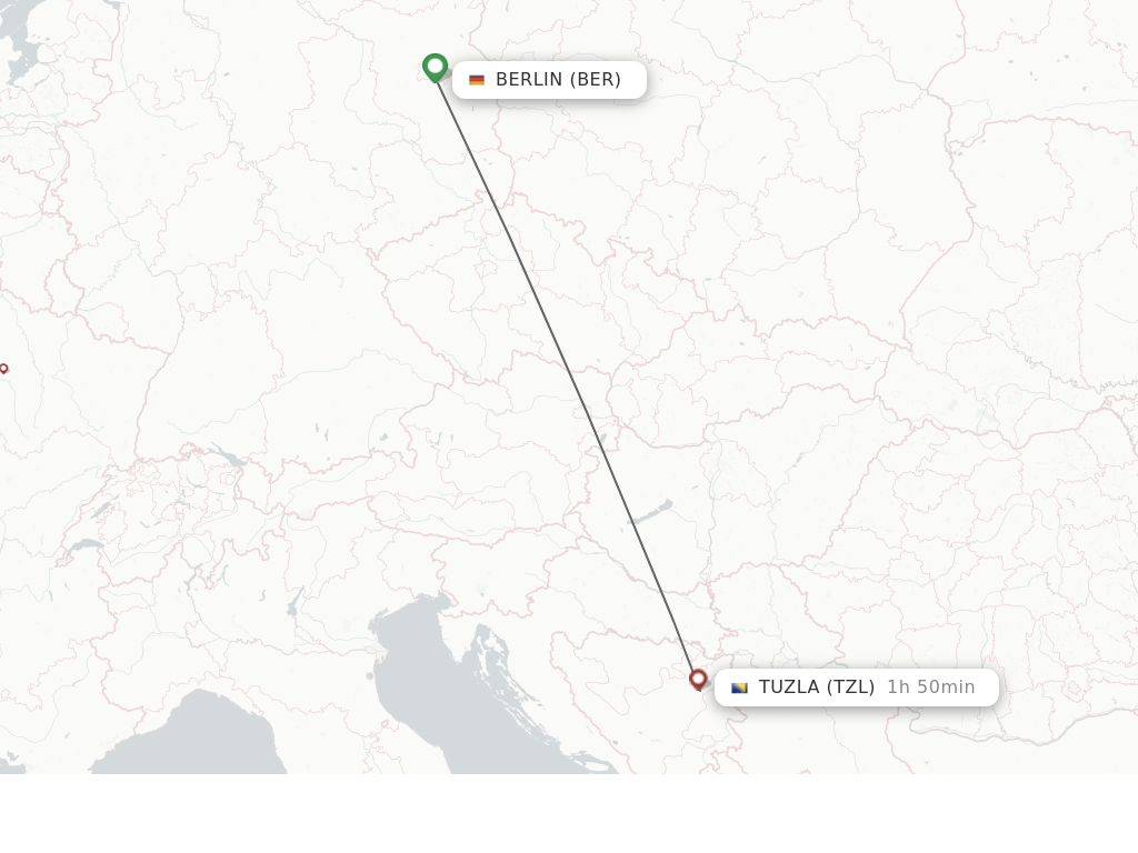Picture of: Direct (non-stop) flights from Berlin to Tuzla – schedules