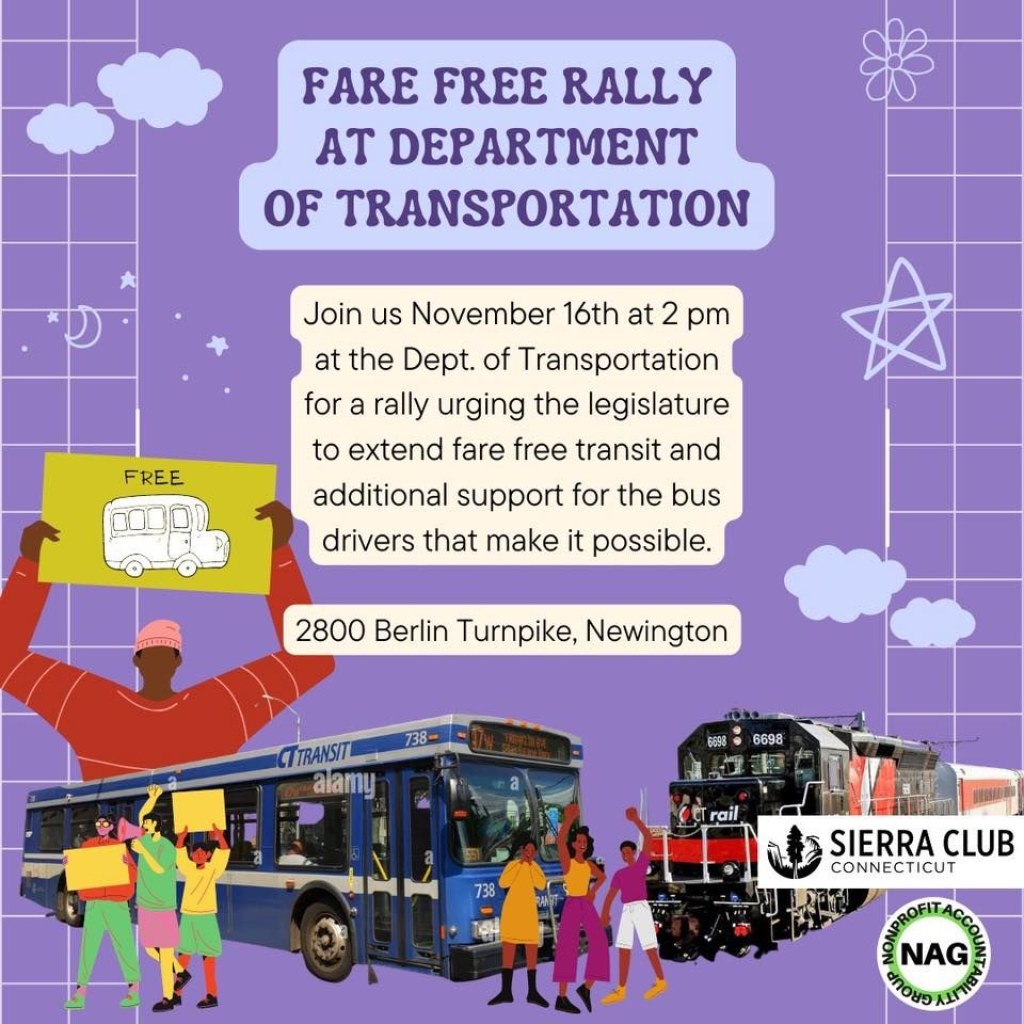 Picture of: Fare Free Rally at DoT, Connecticut Department of Transportation