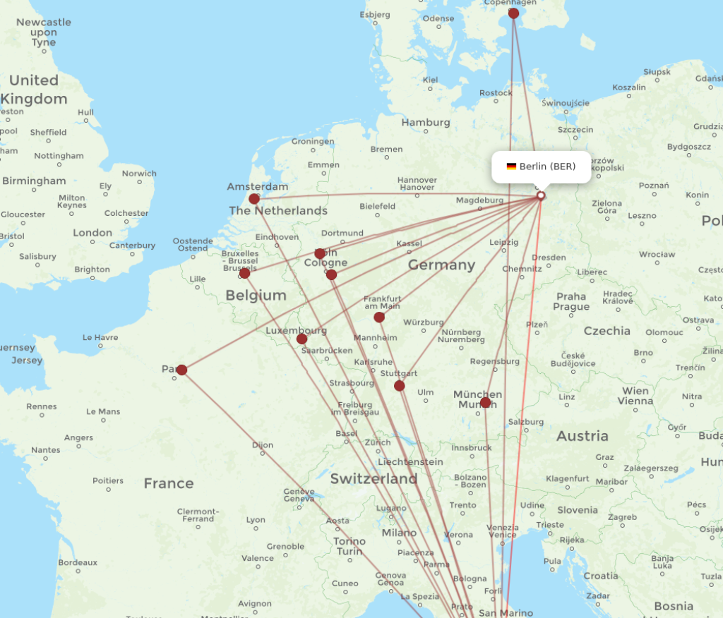 Picture of: Flights from Berlin to Rome, BER to FCO – Flight Routes