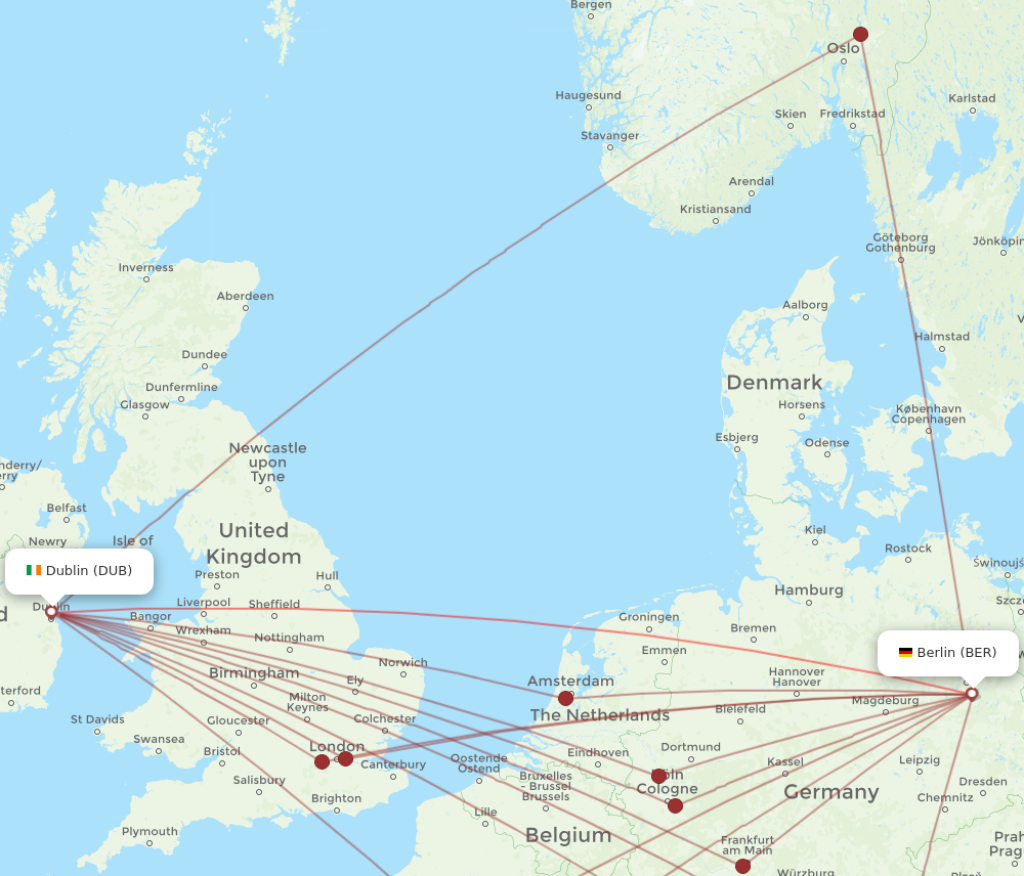 Picture of: Flights from Dublin to Berlin, DUB to BER – Flight Routes